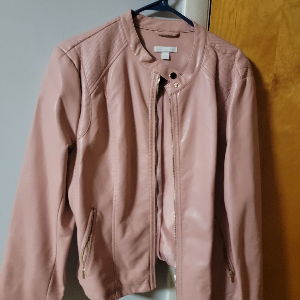 Faux Leather Coat